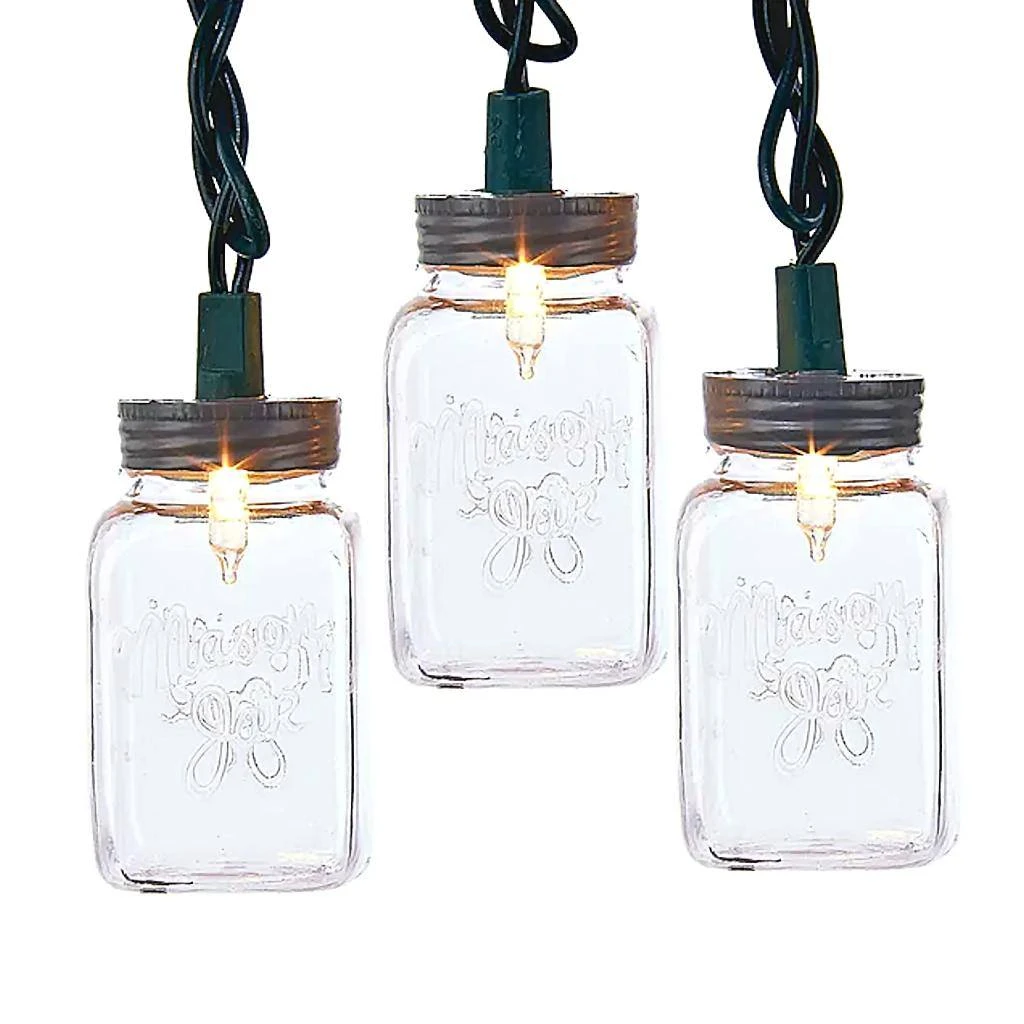 Kurt S. Adler Mason Jar Light String (37196) 3 Kurt S. Adler Mason Jar Light String (37196)